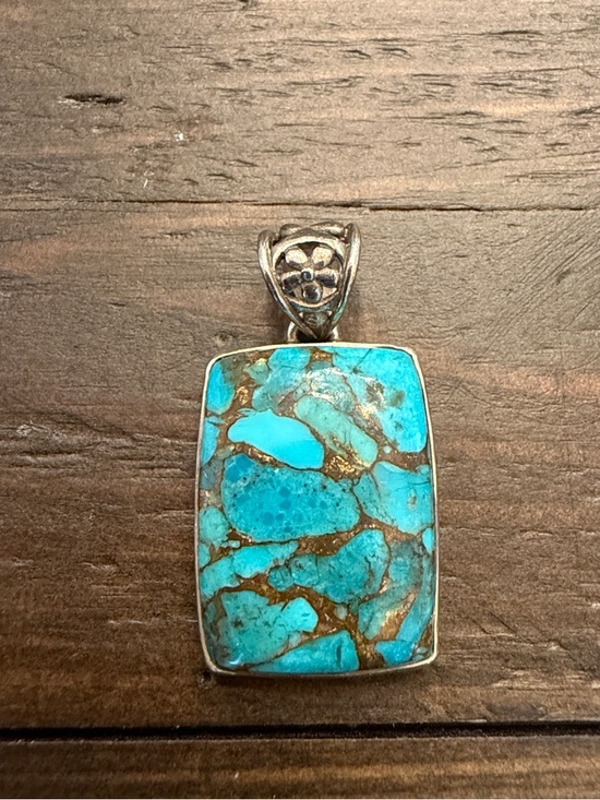 Jewelry - Turquoise Sterling Silver Pendant